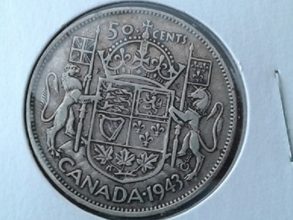 1943-50-Cent-Coin-,-Grade?